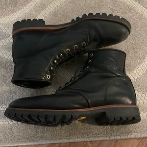 Chippewa leather black men’s boots, Vibram soles - size 12 EE